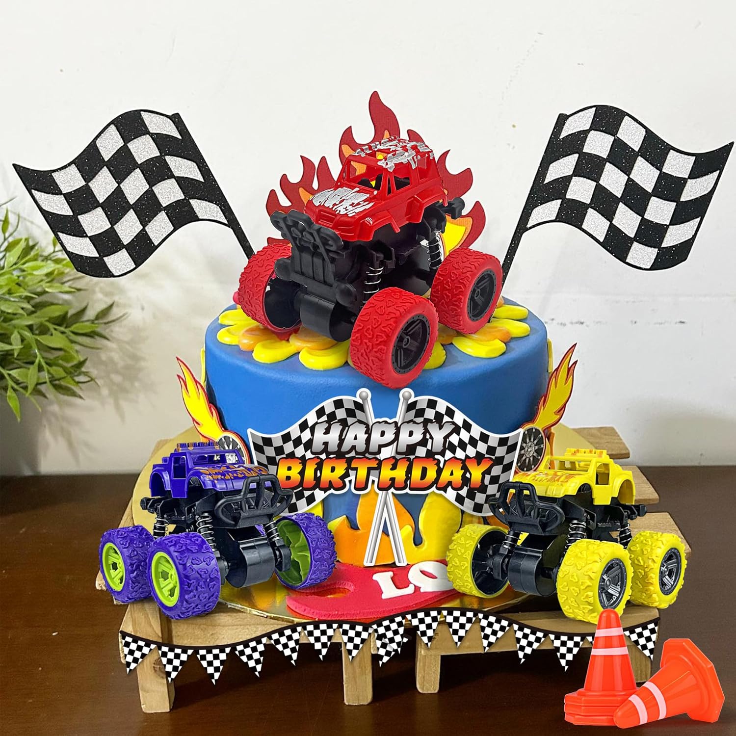 20PCS Truck Cake Toppers Non-Edible Off-road Decoration