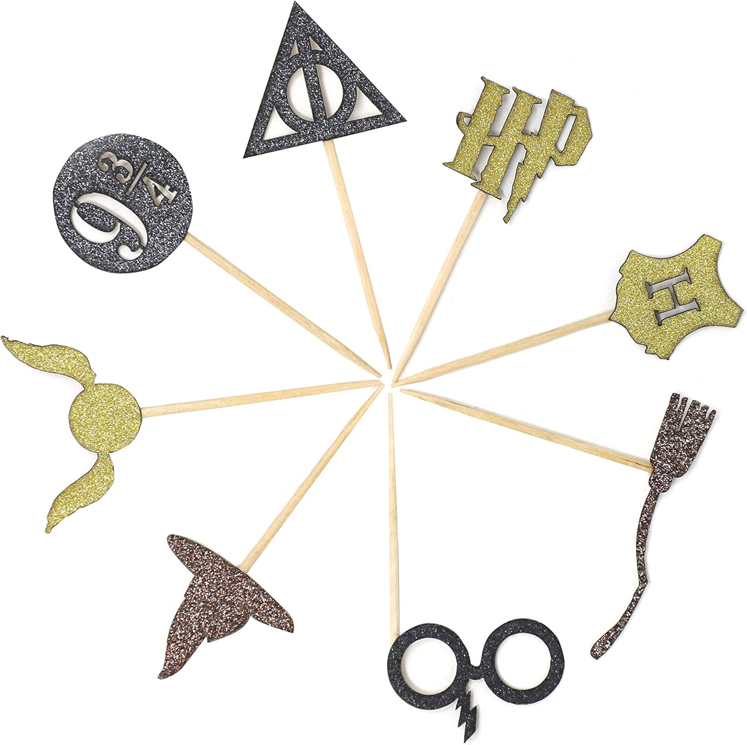 Confetti Harry Inspired Cupcake Toppers Pack of 24