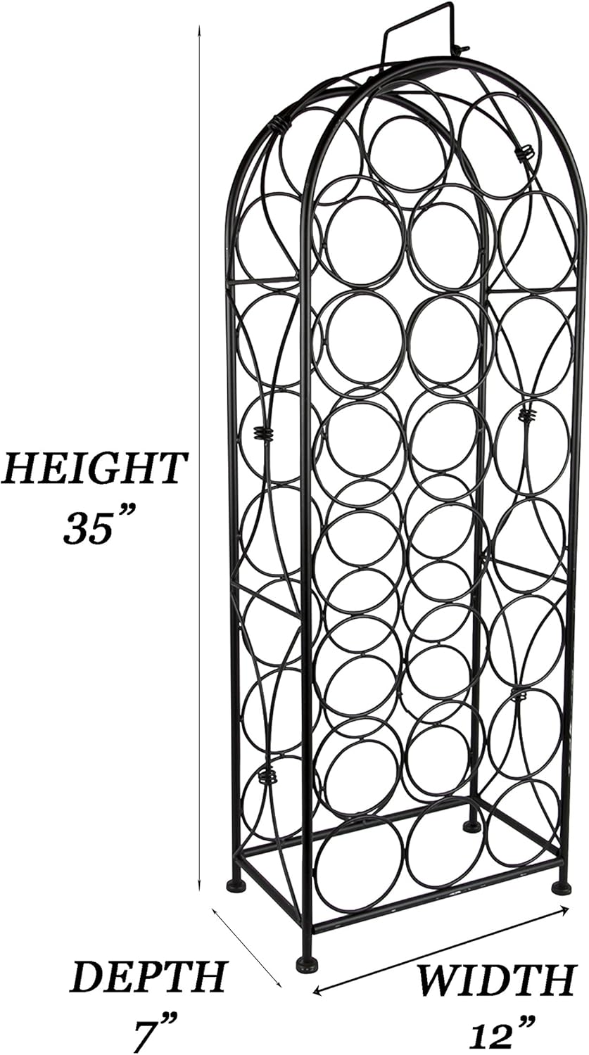 J Miles Co Freestanding Wine Rack 23 Bottle Capacity