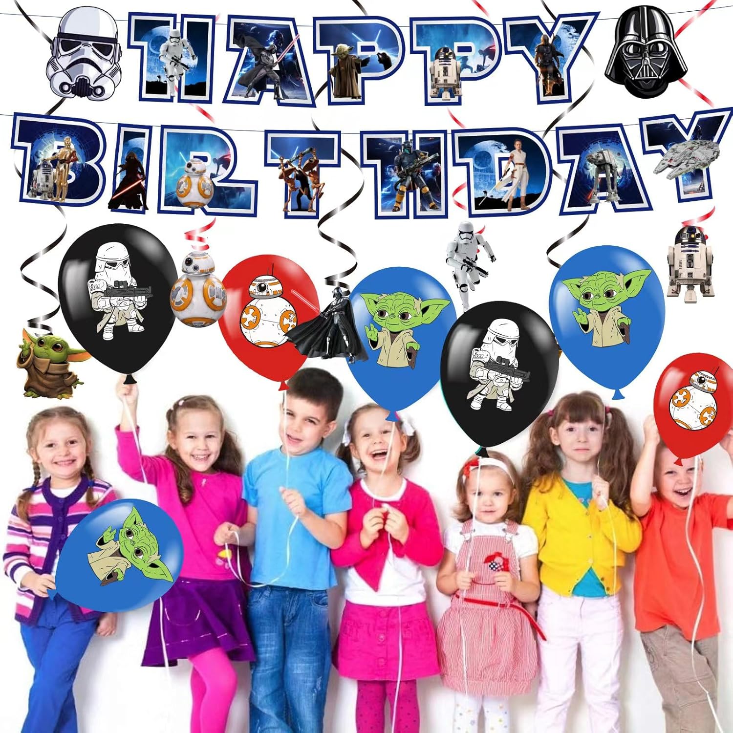 Star Party Decor Banner and Non-Edible Cake Toppers