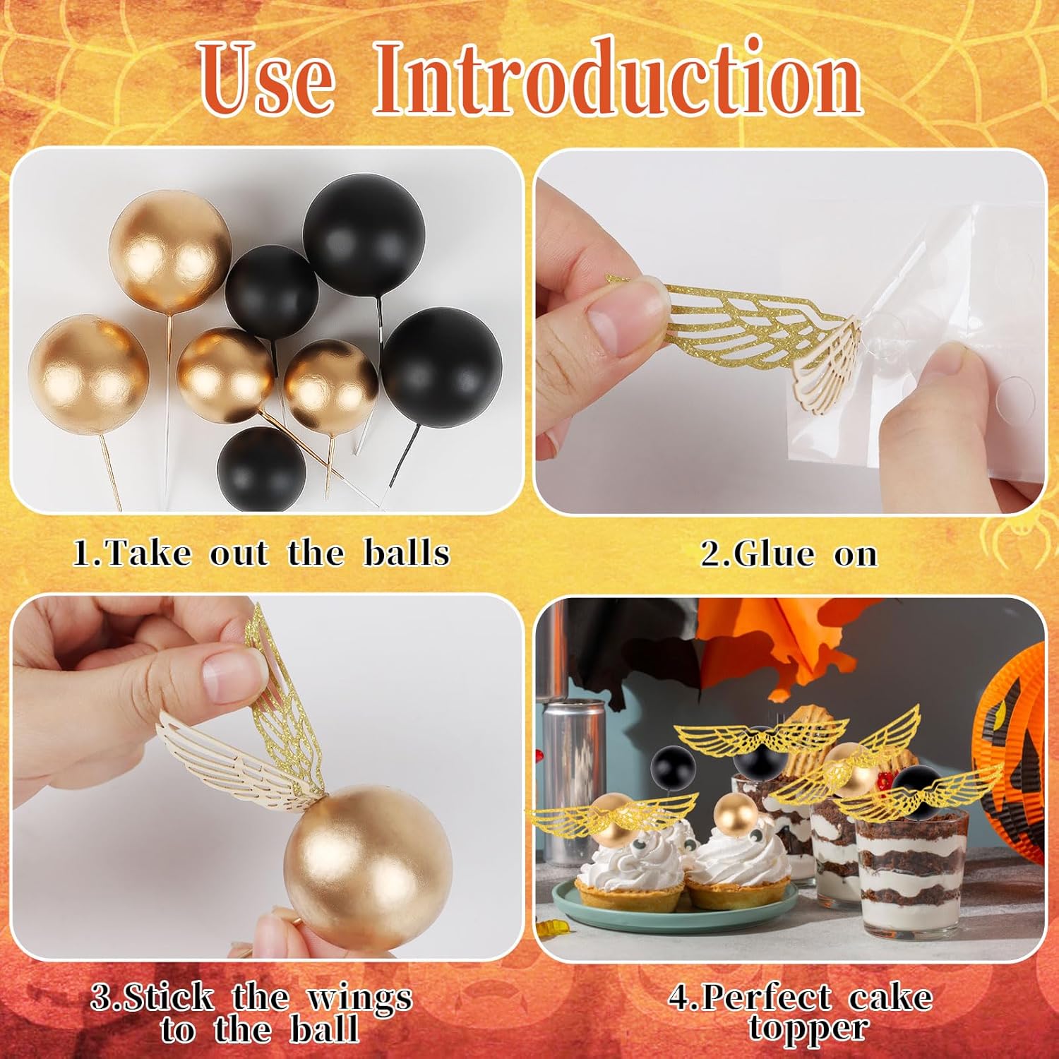 LOAVER Wizard Birthday Cake Decorations 26PCS 1
