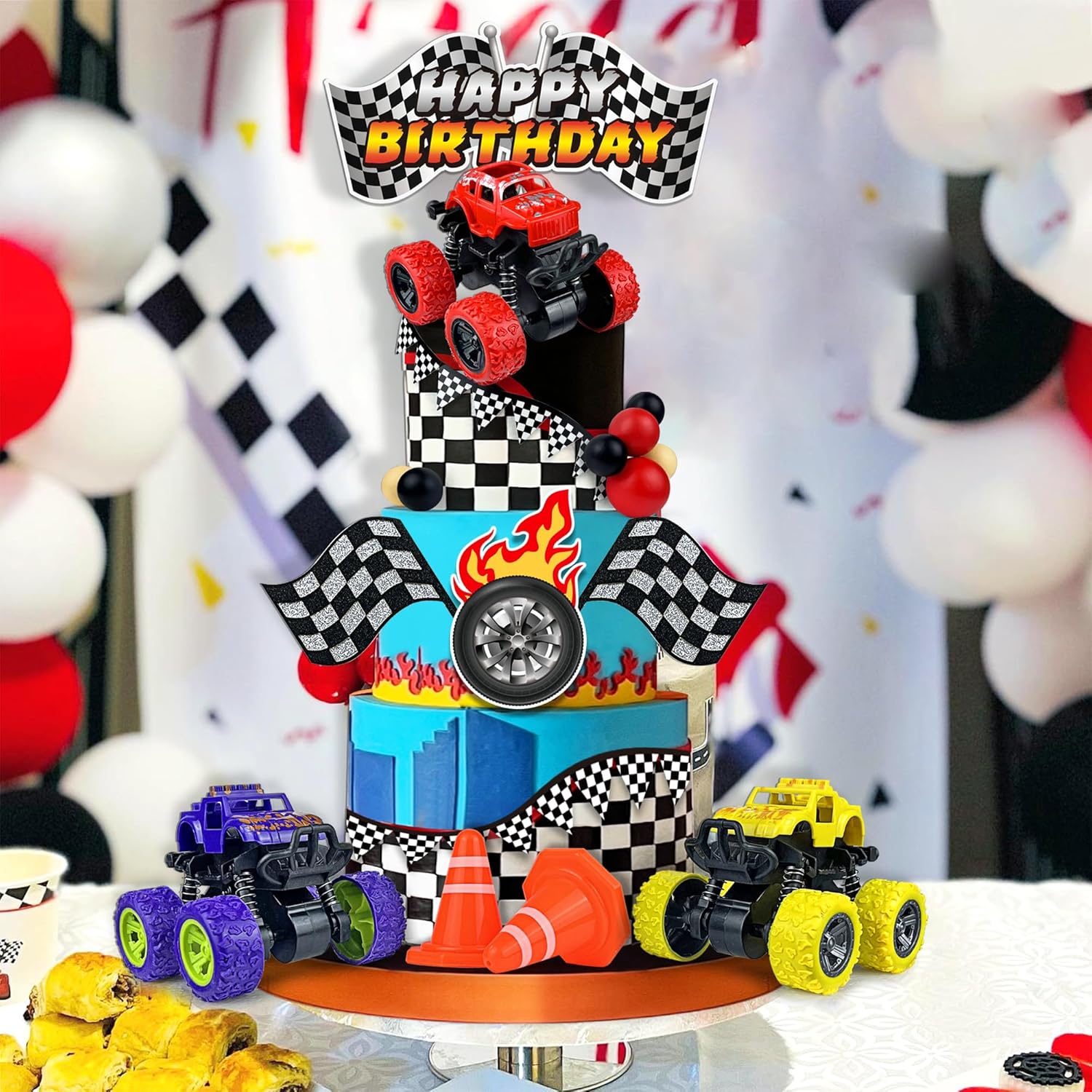 20PCS Truck Cake Toppers Non-Edible Off-road Decoration