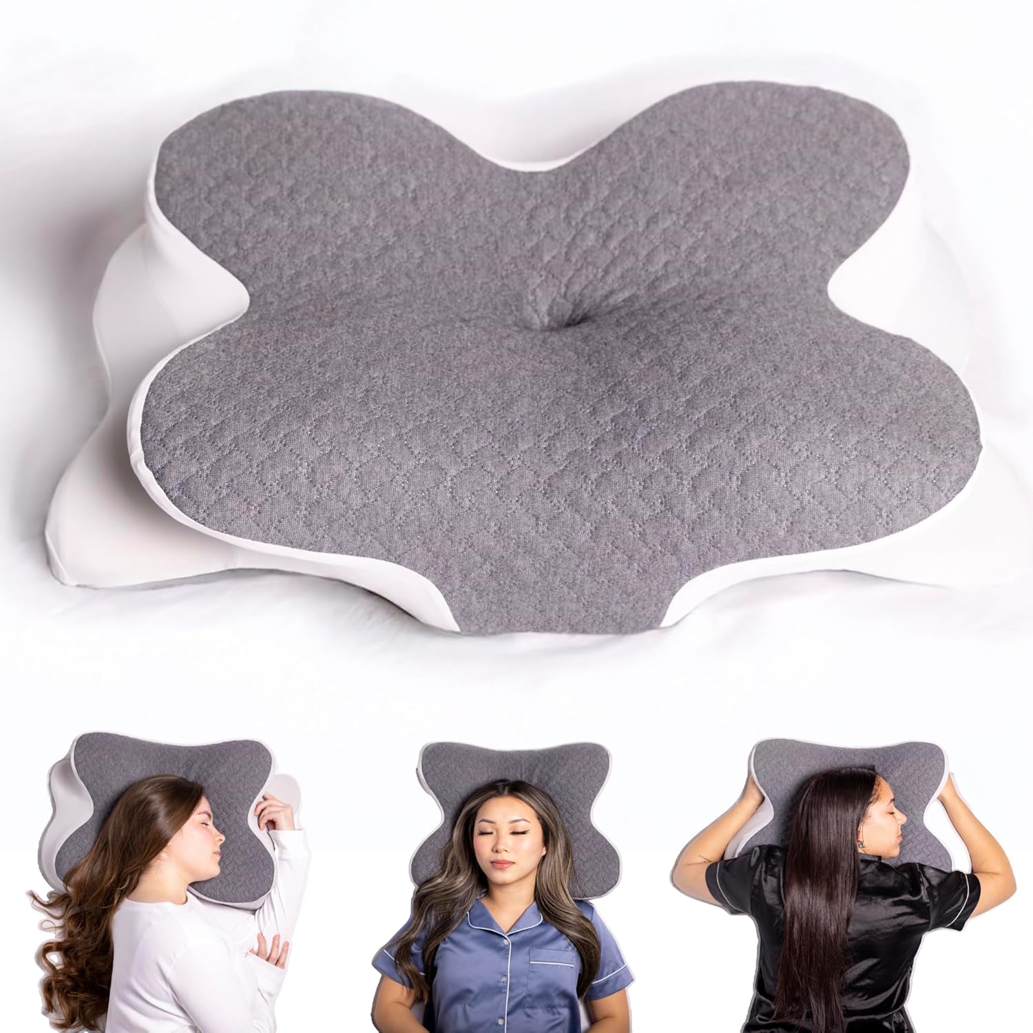 Poufy Cervical Pillow for Neck and Shoulder Support
