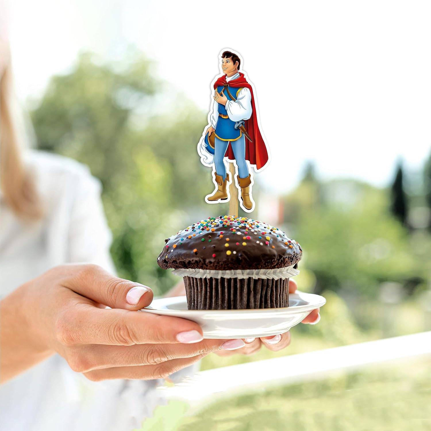 Seyal Snw Whte and the Sevn Dwafs Cupcake Topper