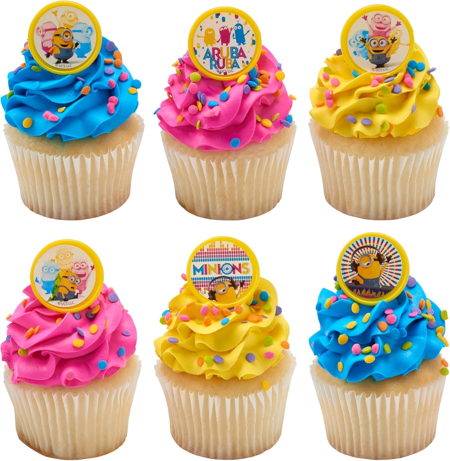 Despicable Me Minions Cupcake Rings 24 Pack