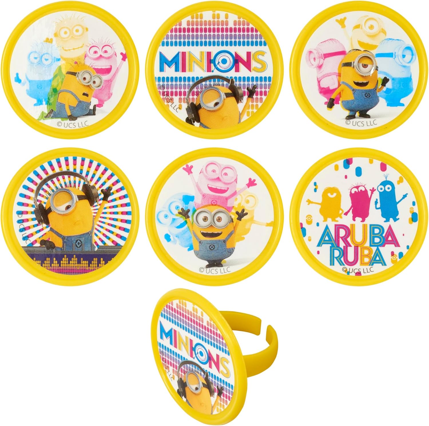 Despicable Me Minions Cupcake Rings 24 Pack
