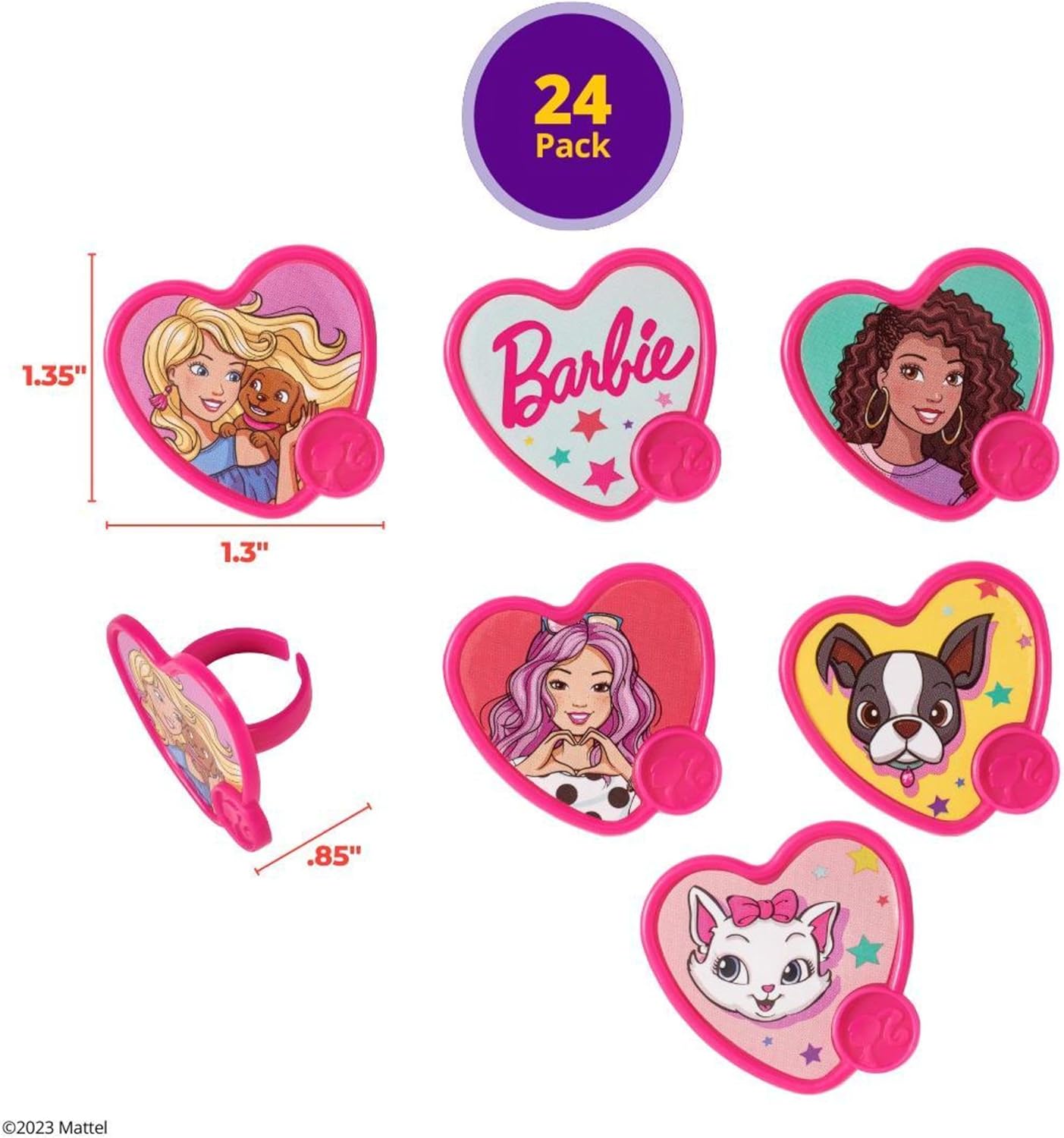 DecoPac Barbie Be The Future Cupcake Toppers - 24 Pack