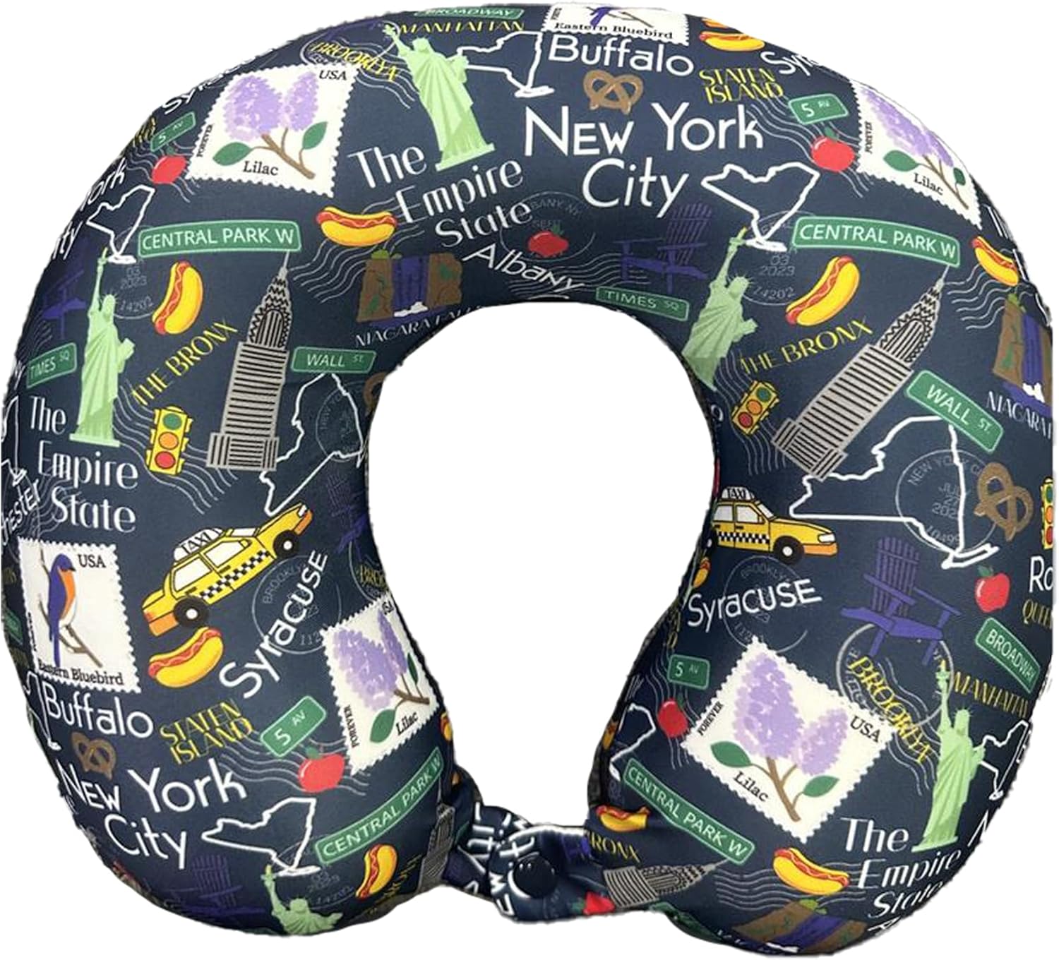 Wolf Essentials Adult Memory Foam Travel Neck Pillow 12x13inch