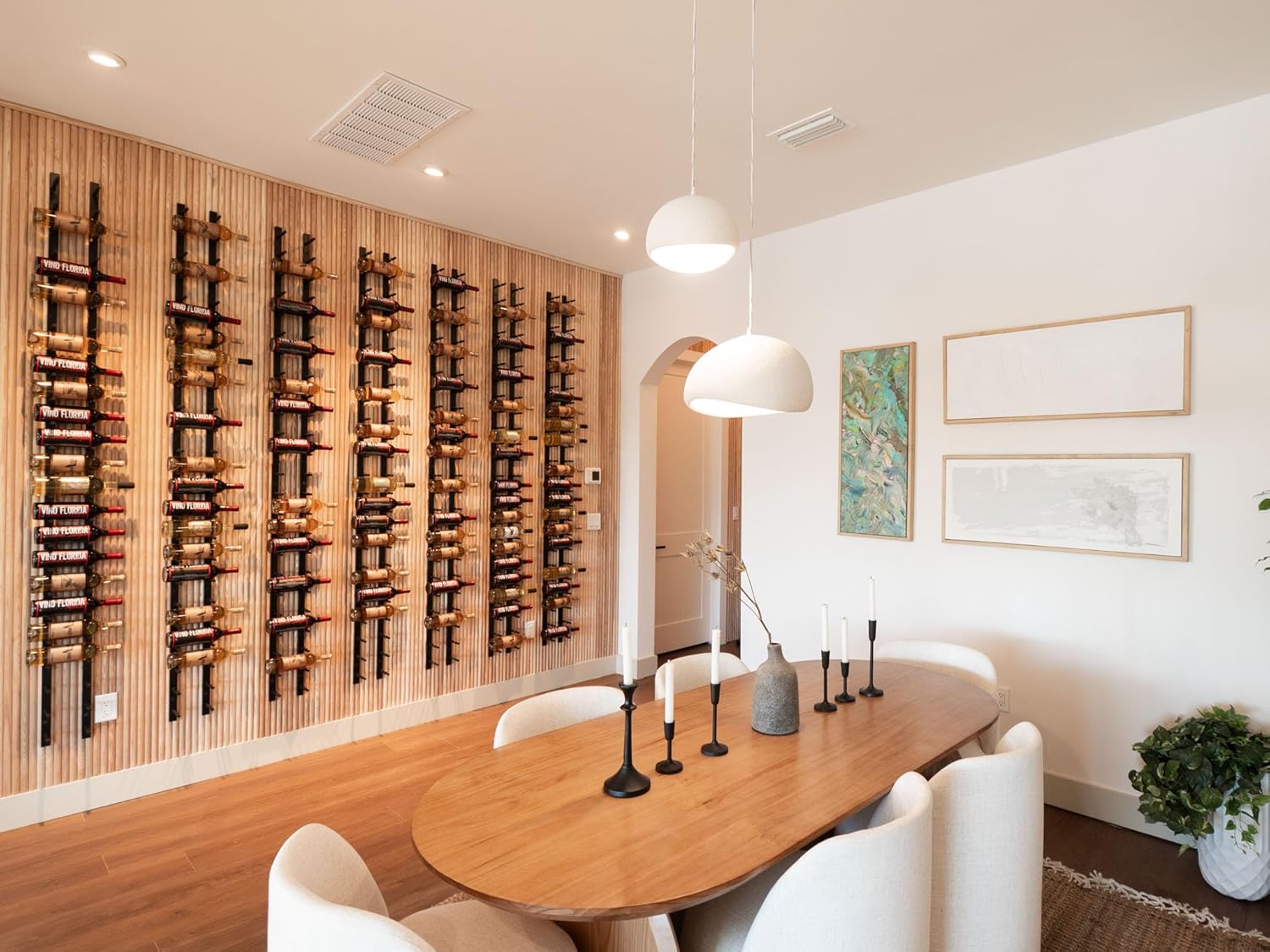 Ultra Wine Racks Wall-Mounted Matte Black 3 Bottle