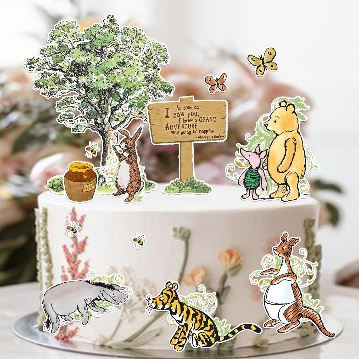 Winnie Cake Toppers 13pcs Baby Shower Decorations