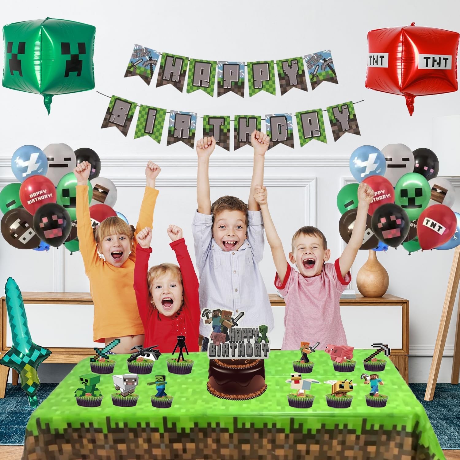 COTTON WON Birthday Party Decorations with Balloons and More