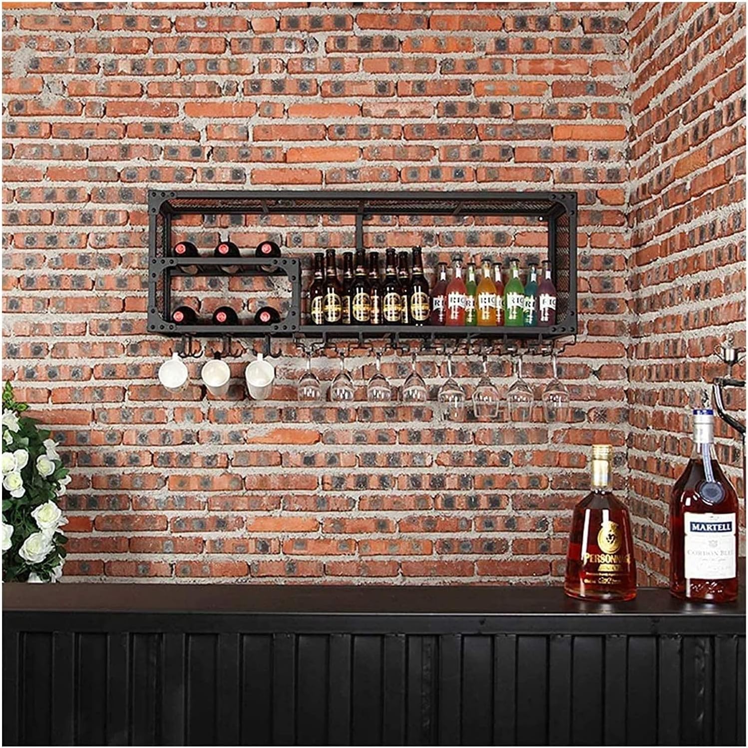 ALDEPO 120CMx30CM Freestanding Wine Rack