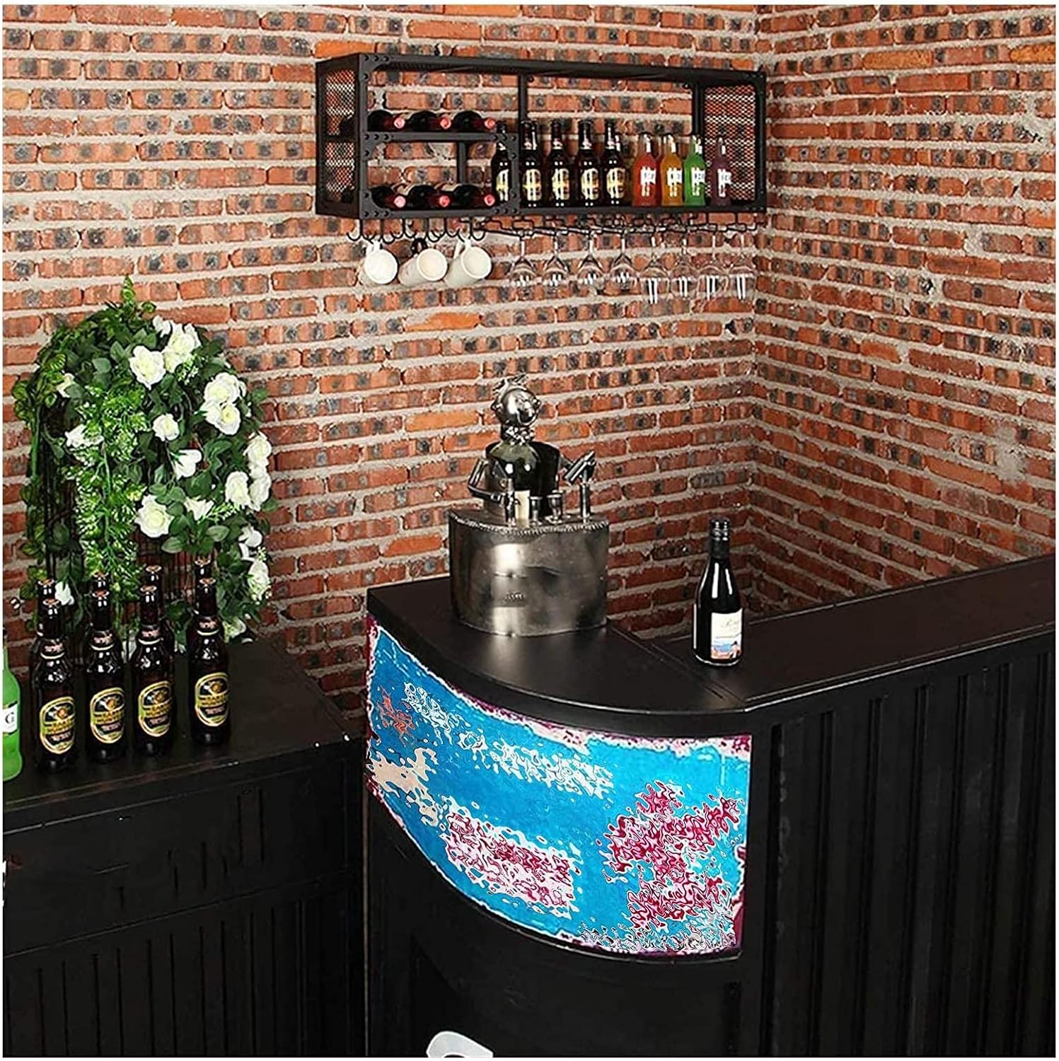 ALDEPO 120CMx30CM Freestanding Wine Rack