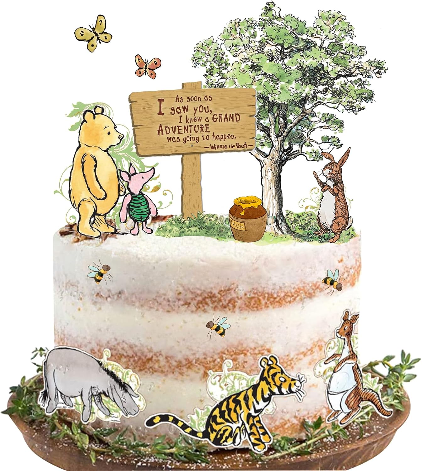 Winnie Cake Toppers 13pcs Baby Shower Decorations