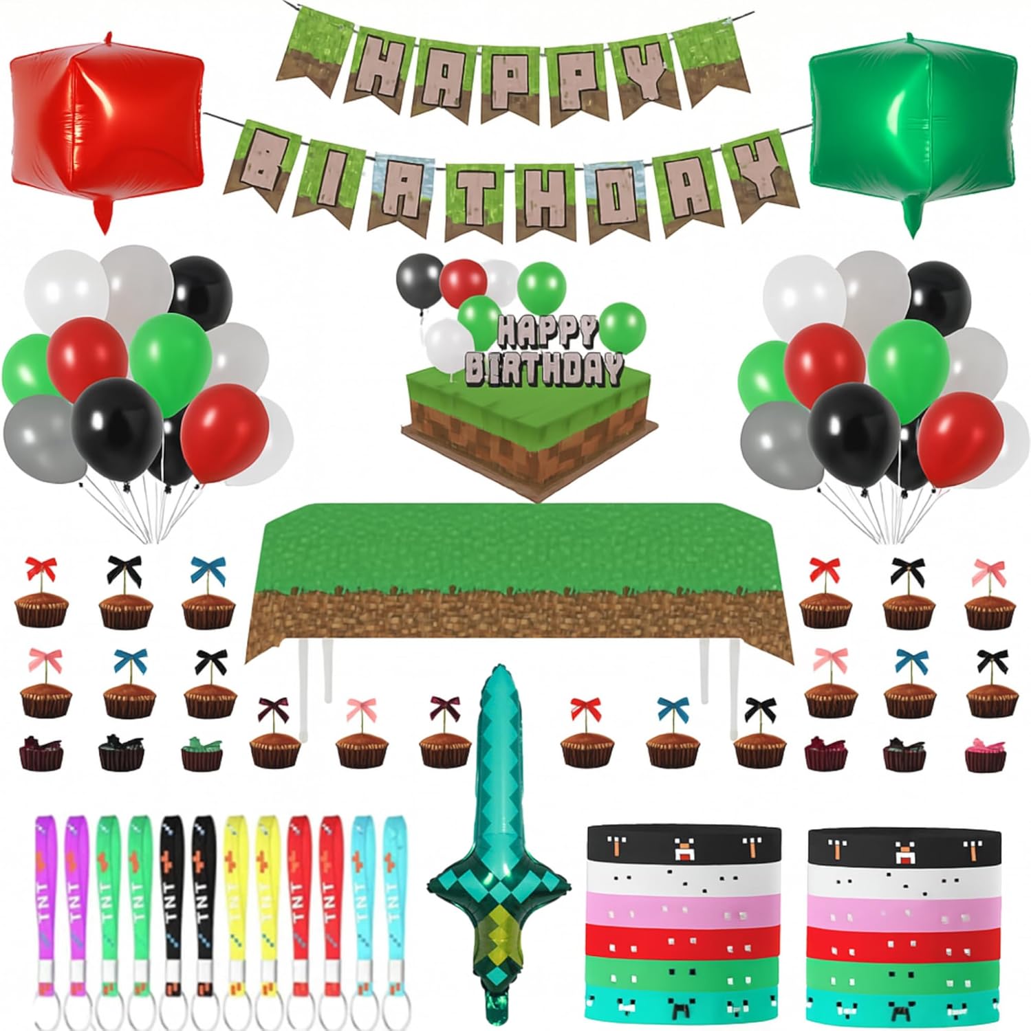 COTTON WON Birthday Party Decorations with Balloons and More