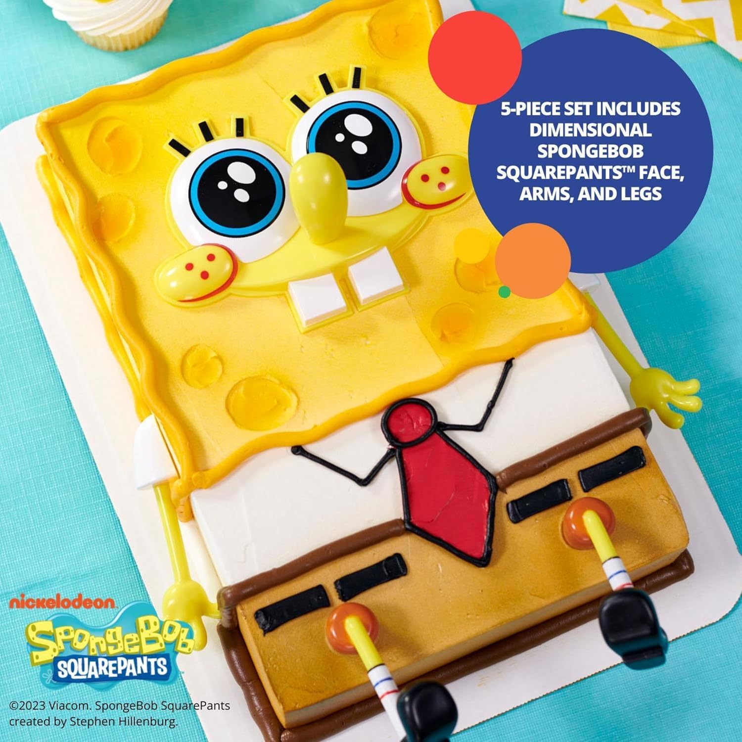 DecoSet SpongeBob SquarePants Cake Topper 5-Piece Set 1