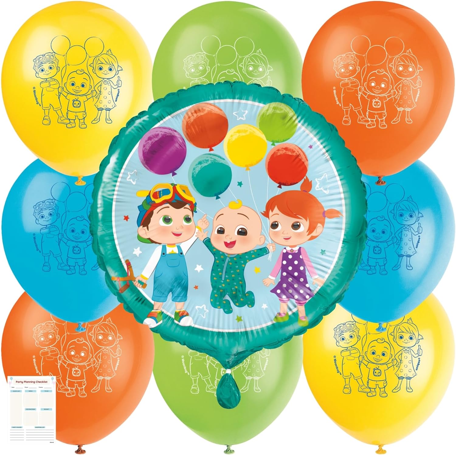 Cocomelon Balloons Birthday Decor Set Bundle