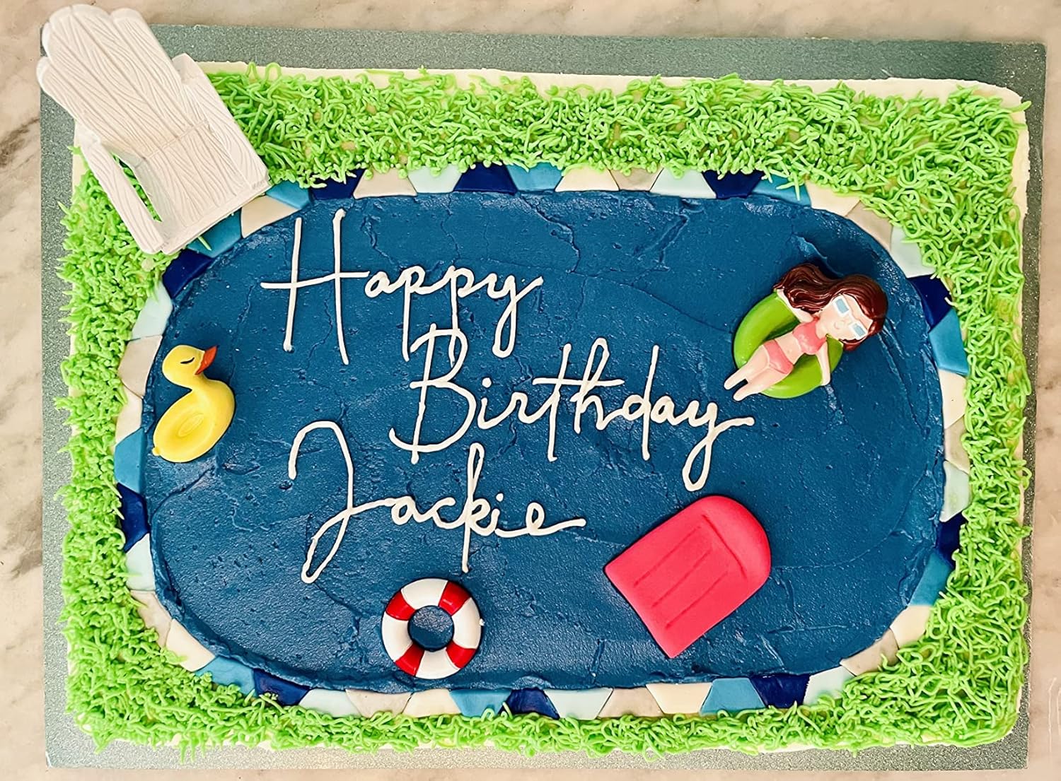 Hawaiian Beach Cake Toppers Non-Edible 8-Piece Set