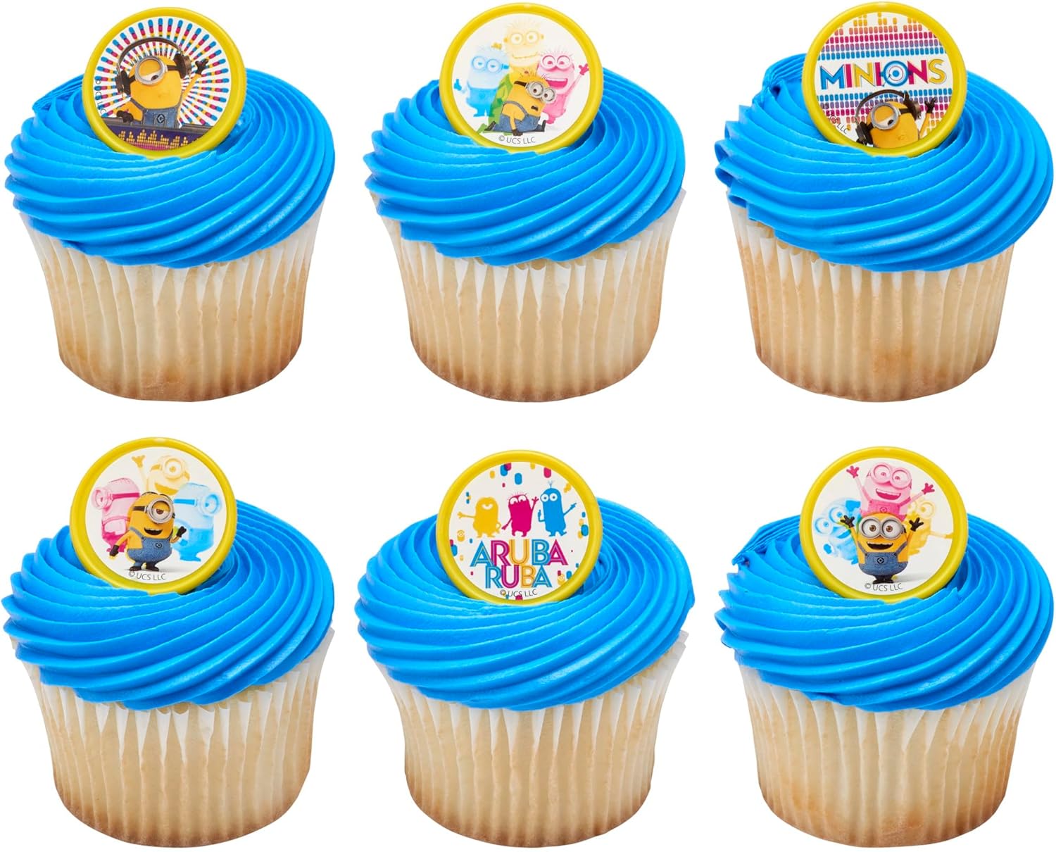 Despicable Me Minions Cupcake Rings 24 Pack