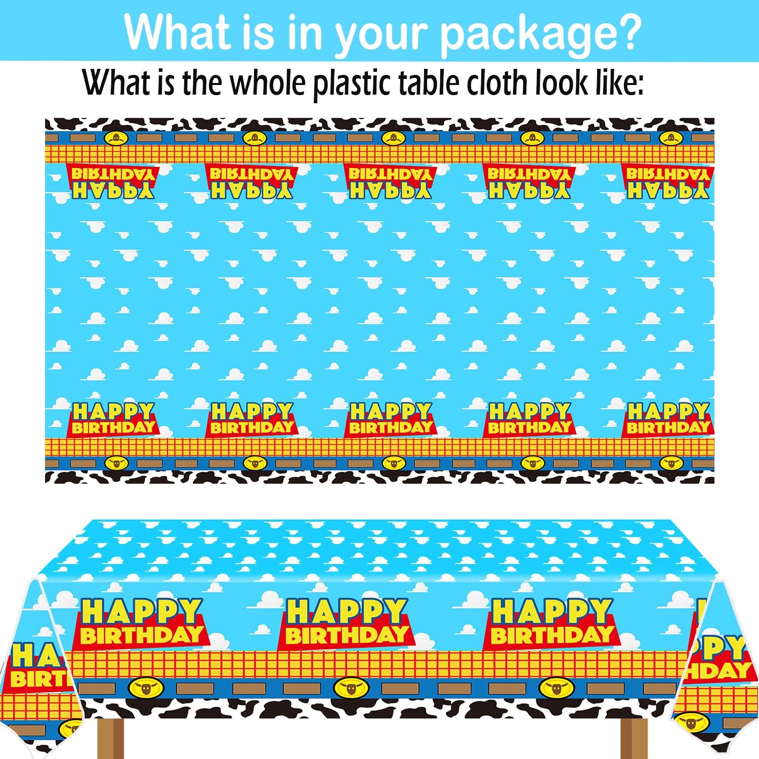 METIXOZE 3rd Birthday Cartoon Decor Set