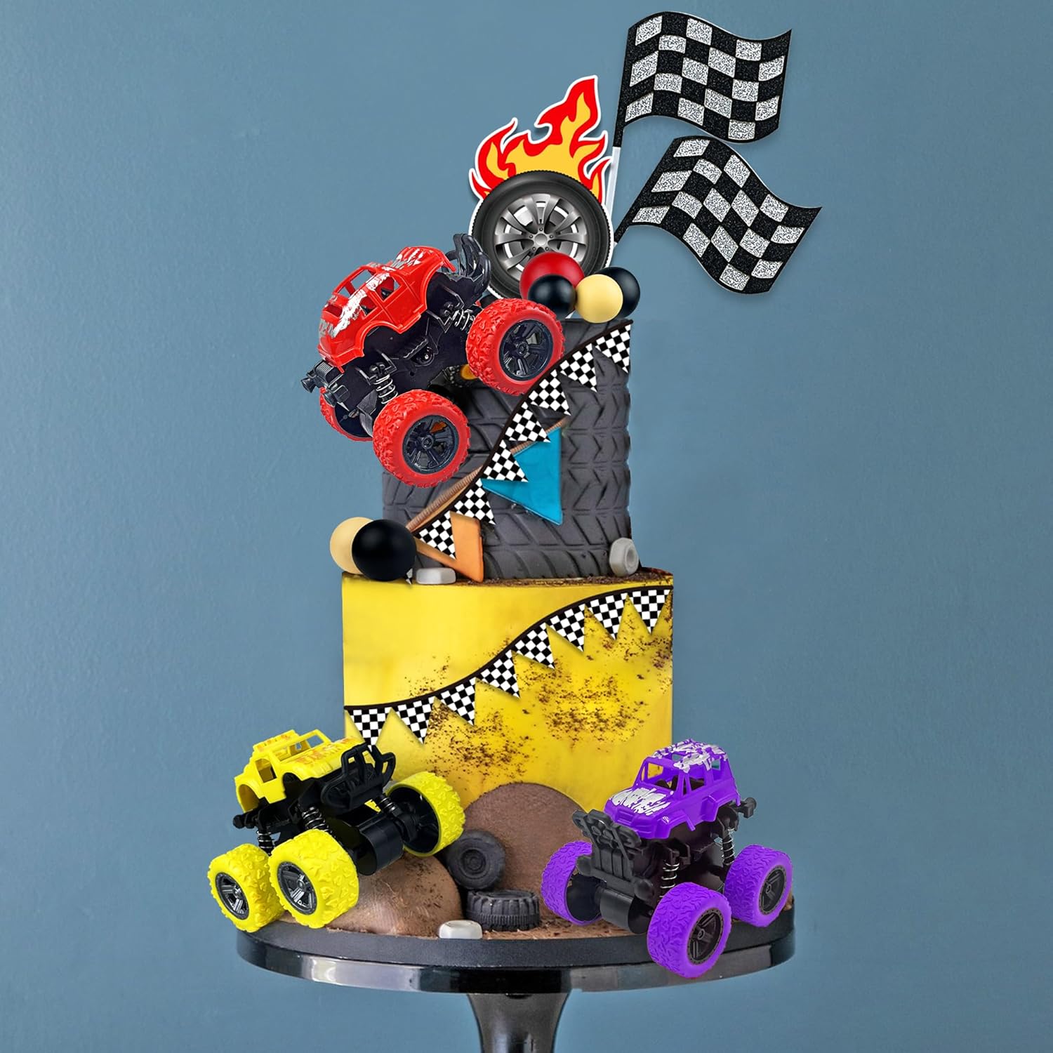 20PCS Truck Cake Toppers Non-Edible Off-road Decoration
