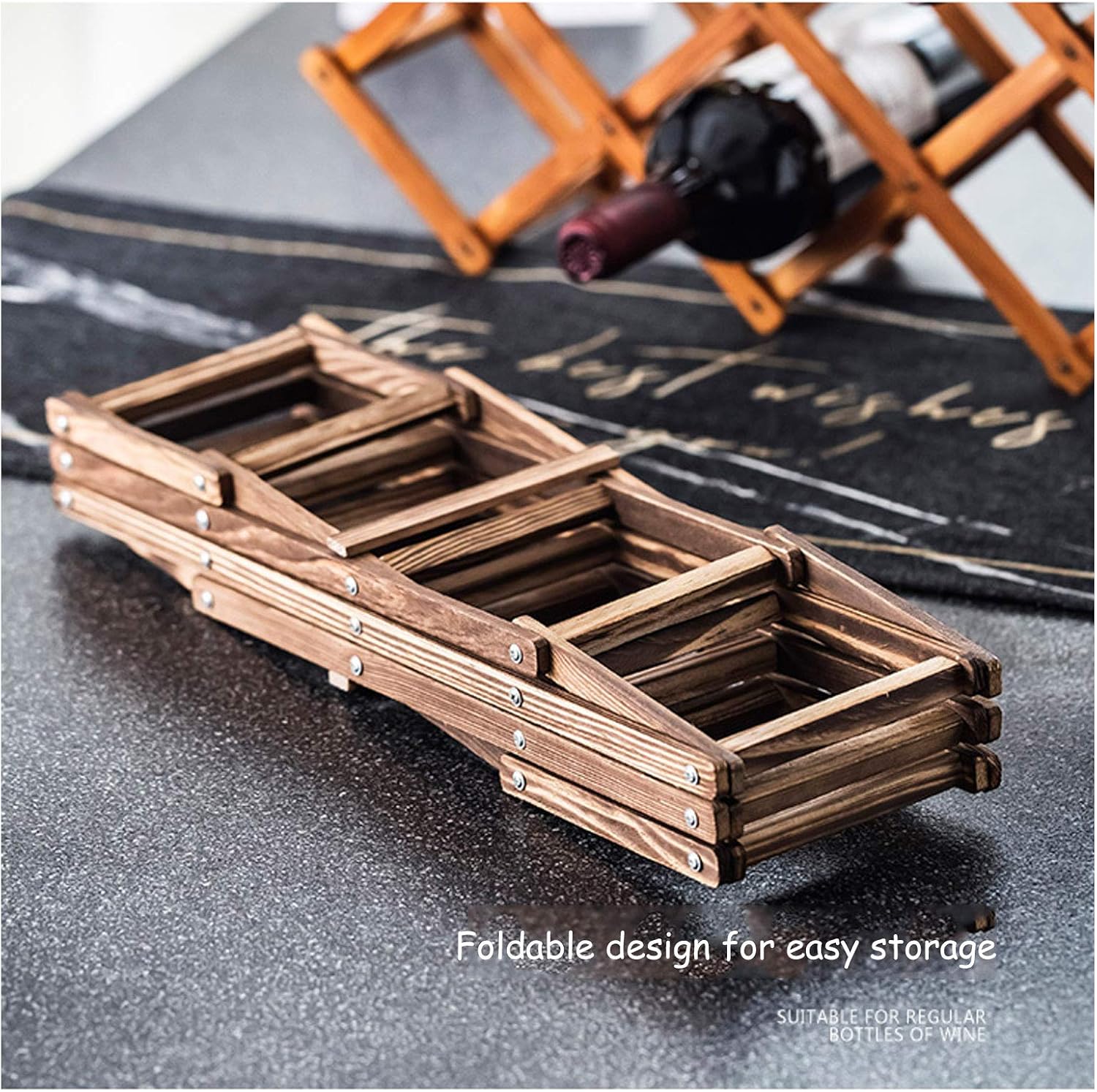 BOCbco Freestanding Wine Rack for 10 Bottles