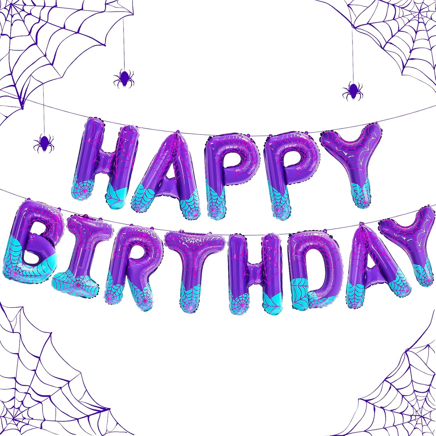 FANGBBO Spider Girl Birthday Balloons 1