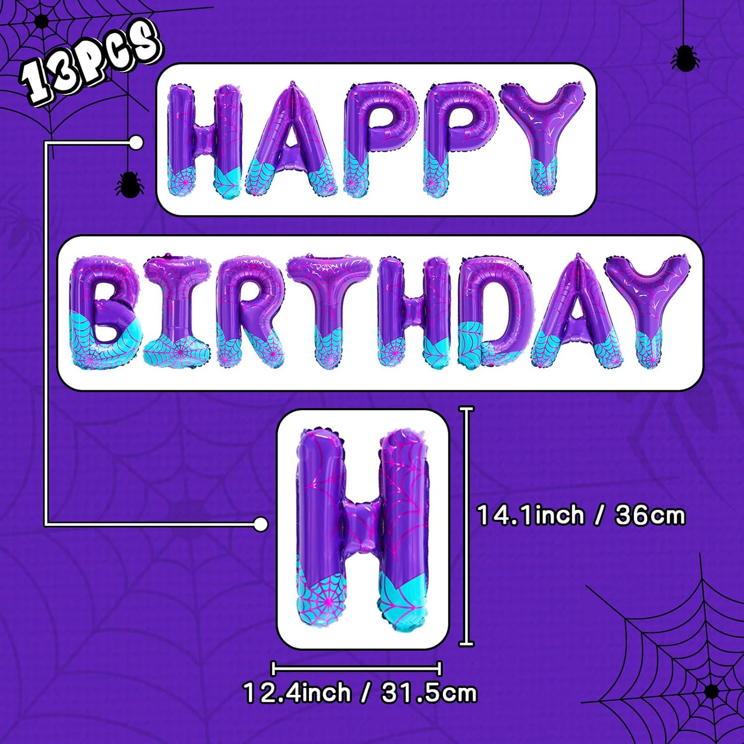 FANGBBO Spider Girl Birthday Balloons 1