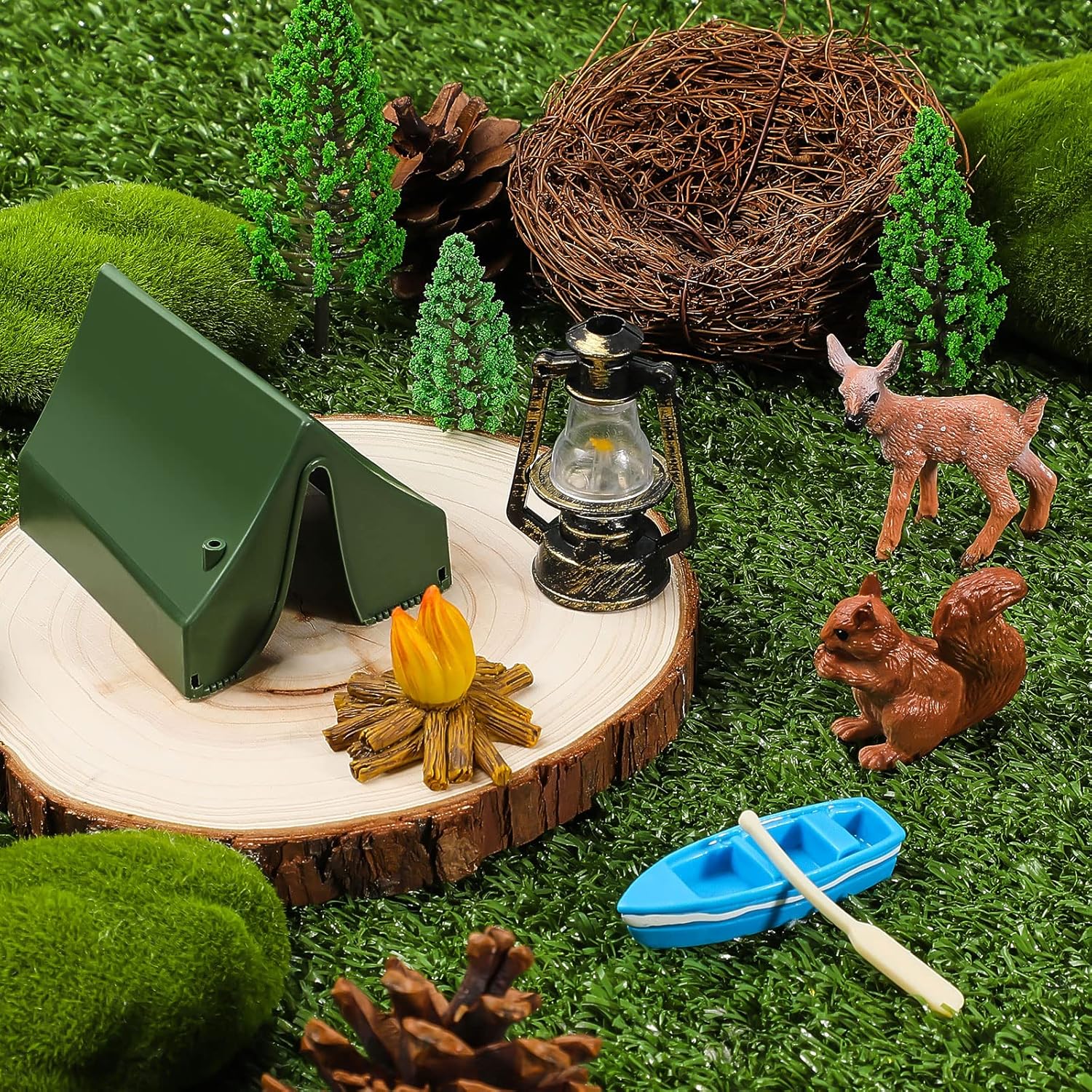 Yookeer 11 Pcs Camping Cake Topper Set 1