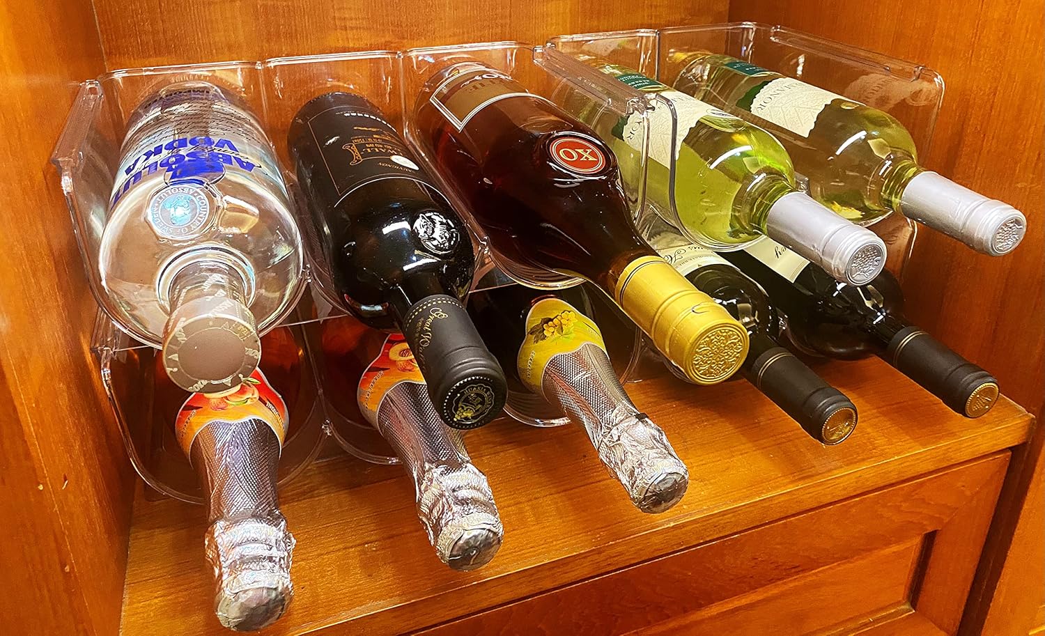 OKITCHEN Set of 2 Tabletop Wine Racks