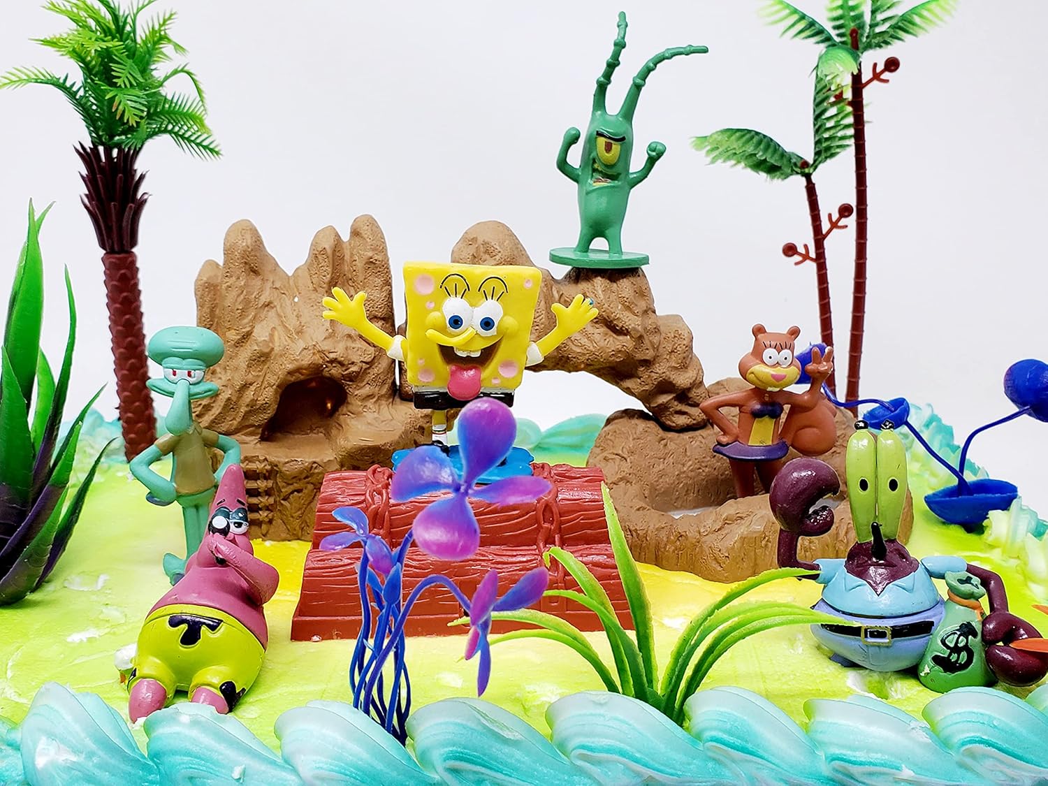 Birthday Celebrations Spongebob Squarepants Cake Topper Set