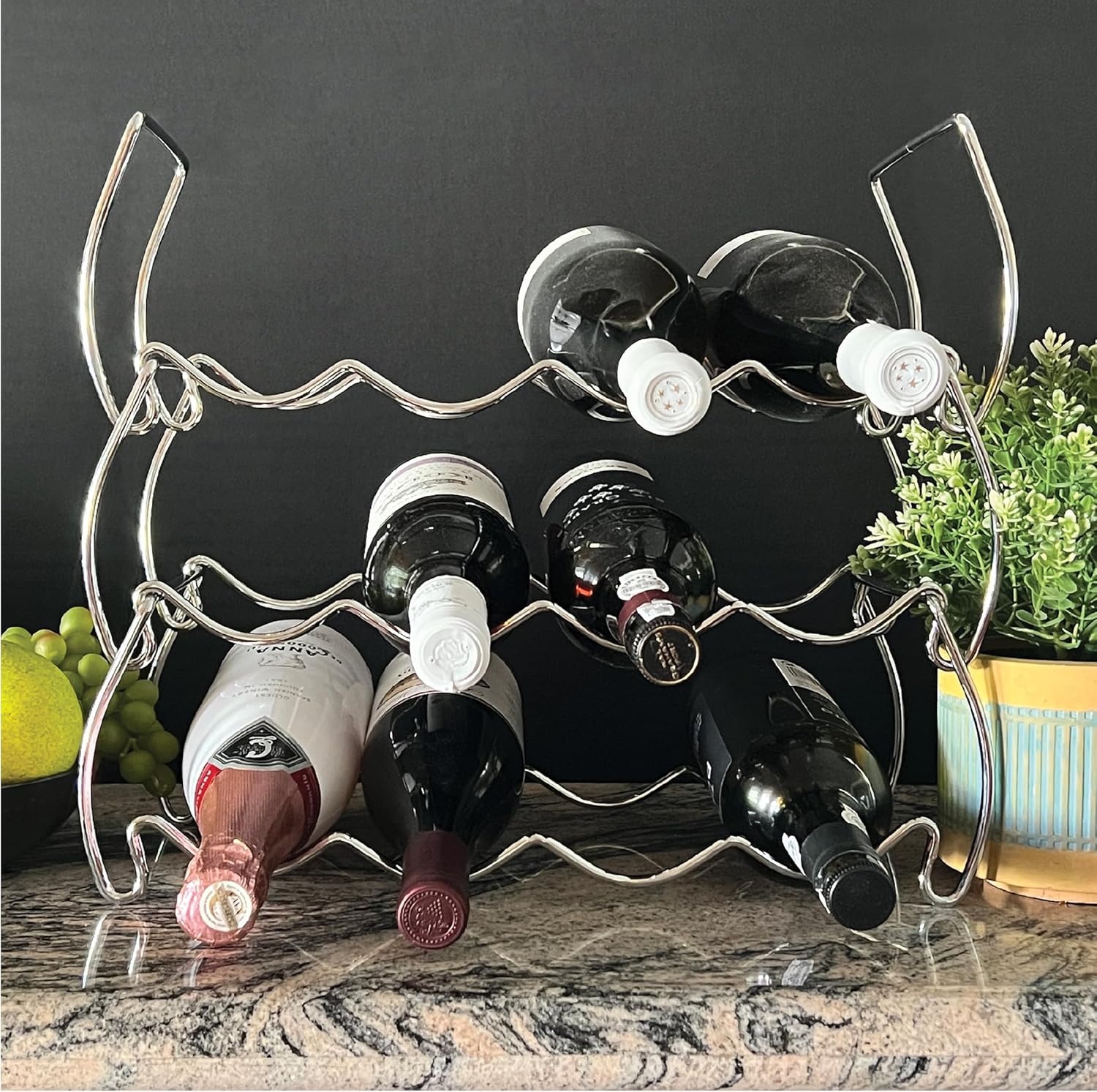Lilys Home 12-Bottle Tabletop Wine Rack
