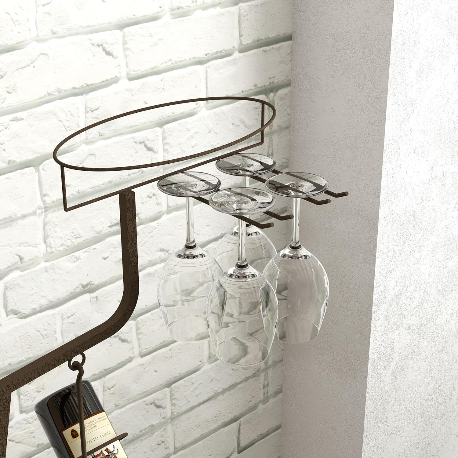 Unique Design Freestanding Wine Rack with Storage